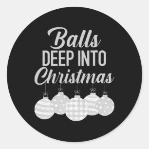 Byll Deep Into Christmas Classic Round Sticker