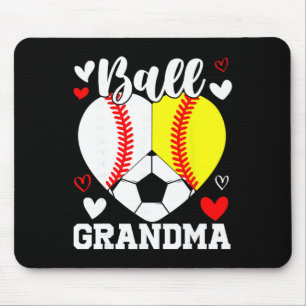 Byll Grandma Funny Bysebyll Softbyll Soccer  Mouse Mat