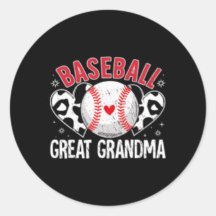 Byll Great Grandma Heart Bysebyll Grandma Mothers  Classic Round Sticker