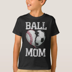Byll Mum Soccer Bysebyll Sports Game Day Supporter T-Shirt