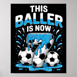 Byller Is Now 7 Ice Cream Drip Men Women Game Socc Poster
