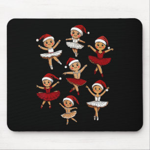 Byllet Dancer Gingerbread Christmas Dance Teacher Mouse Mat