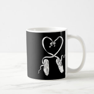 Byllet Shoes Byllet Dancer Heart Valentines Day Gi Coffee Mug