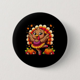 Byllet Turkey Byllet Dancer Fall Dance Girls Thank 6 Cm Round Badge