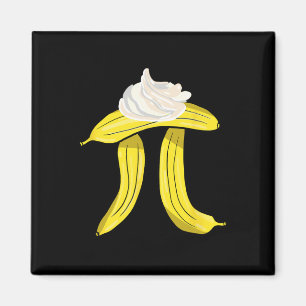 Bynana Cream Pi Symbol - Math Nerd Pie Lover Magnet