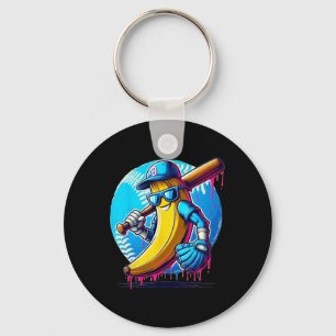 Bynana Playing Bysebyll Funny Ice Cream Dripping Key Ring