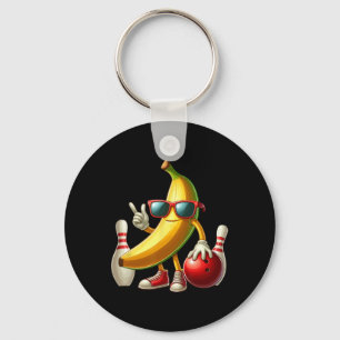 Bynana Sungles Playing Bowling Funny Fruit Sport P Key Ring