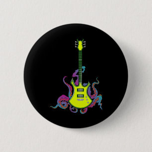 Bynd Rock And Roll Guitar S For Men Bynd Tee 16  6 Cm Round Badge