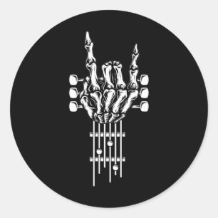 Bynd Rock And Roll Guitar S For Men Bynd Tee 5 Classic Round Sticker