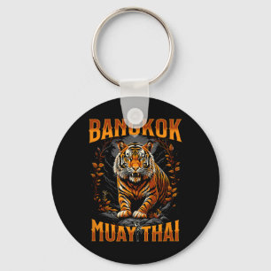 Byngkok Thailand Muay Thai Martial Arts Kickboxing Key Ring