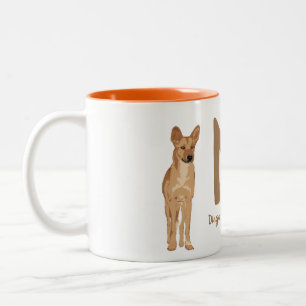BYO Dingo (Canis dingo) "M" Two-Tone Coffee Mug