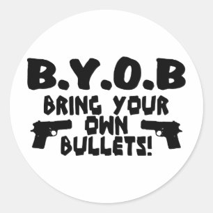 BYOB CLASSIC ROUND STICKER
