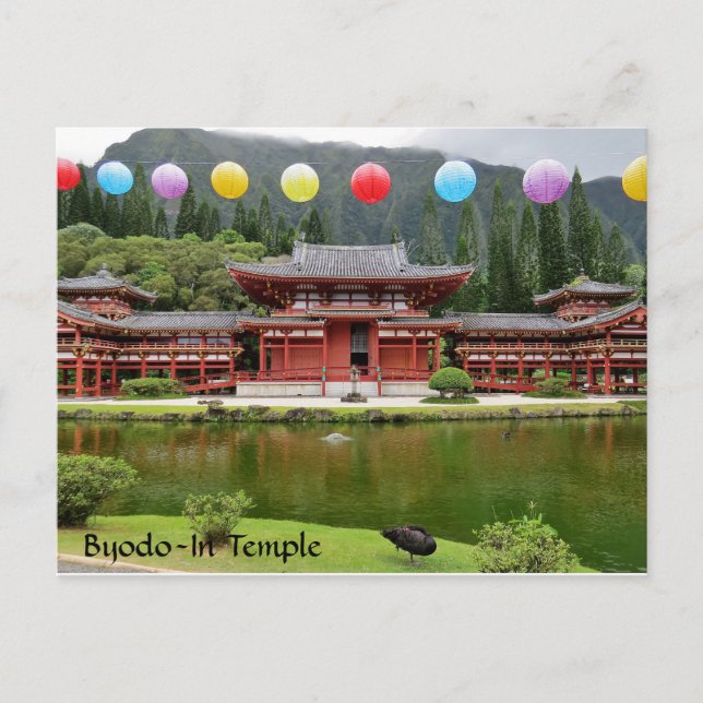 Byodo-In Buddhist Temple Hawaii Postcard (Front)