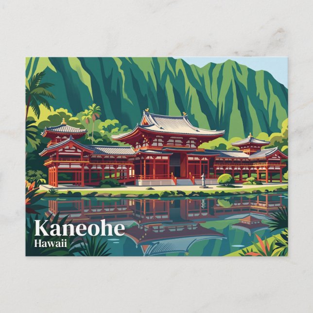 Byodo-In Temple USA Postcard (Front)