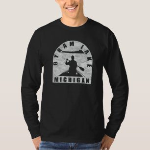 Byram Lake Canoeing Michigan T-Shirt