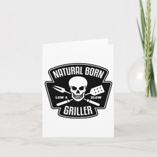 Byrbecue Natural Born Griller Funny Grill Master G Card