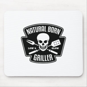 Byrbecue Natural Born Griller Funny Grill Master G Mouse Mat