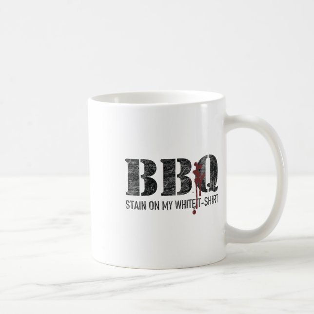 Byrbecue Stain On My White 2  Coffee Mug (Right)