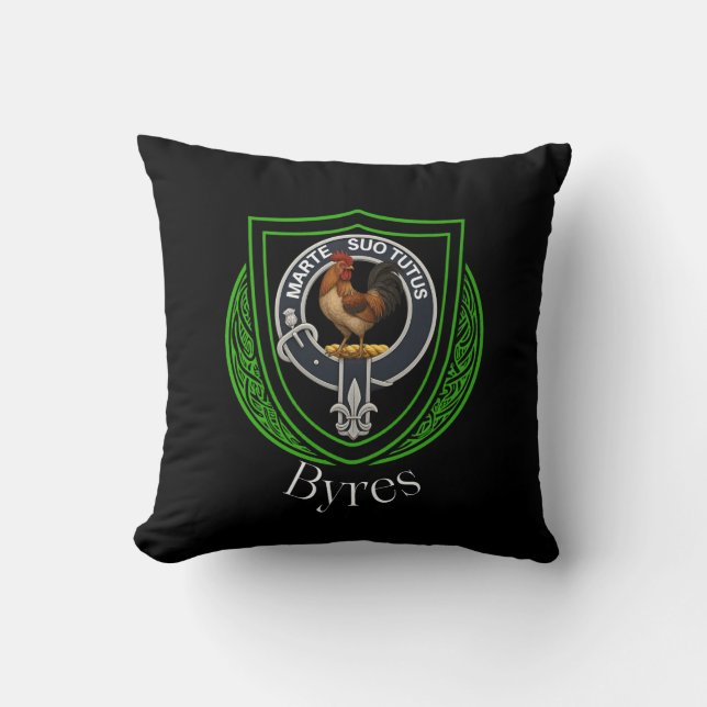 Byres Scottish Clan Crest Cushion (Front)
