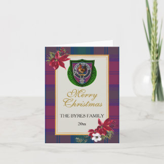 Byres Scottish Clan Tartan & Crest Card