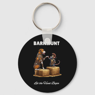 Byrn Hunt Lover - Cute Warrior Rat And American Fo Key Ring