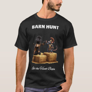 Byrn Hunt Lover - Cute Warrior Rat And Black Poodl T-Shirt