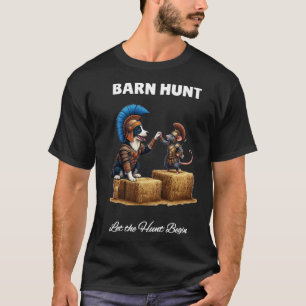 Byrn Hunt Lover - Cute Warrior Rat And Border Coll T-Shirt