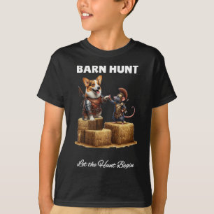 Byrn Hunt Lover - Cute Warrior Rat And Corgi Dog T-Shirt