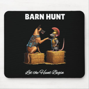Byrn Hunt Lover - Cute Warrior Rat And Malinois Sh Mouse Mat