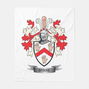 Byrne Coat of Arms Fleece Blanket
