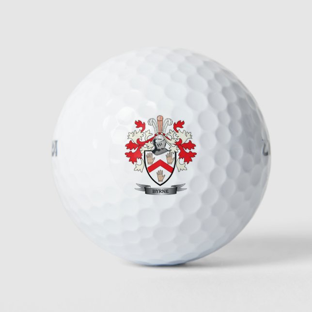 Byrne Coat of Arms Golf Balls (Front)