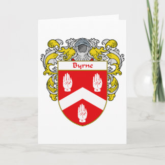 Byrne Coat of Arms (Mantled) Holiday Card