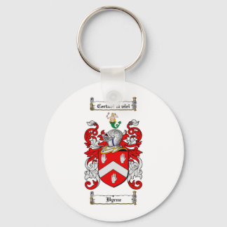 BYRNE FAMILY CREST -  BYRNE COAT OF ARMS KEY RING