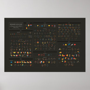 Byrne's Euclid - English - Dark Poster