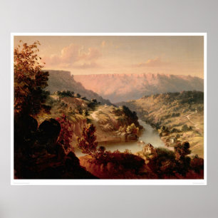 Byrnes Ferry on the Stanislaus River (0707A) Poster