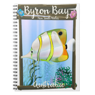 Byron Bay Australia travel poster. Notebook