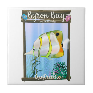Byron Bay Australia travel poster. Tile