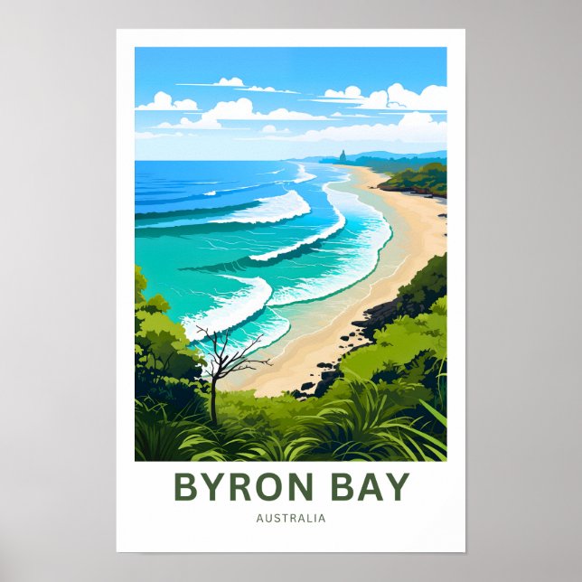 Byron Bay Australia Travel Print (Front)