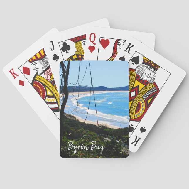 byron bay beach  playing cards (Back)