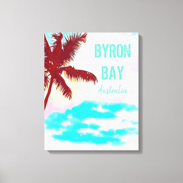 Byron Bay hipster palm Australia travel print (Front)