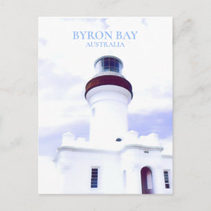 Byron bay lighthouse town NSW Australia Postcard