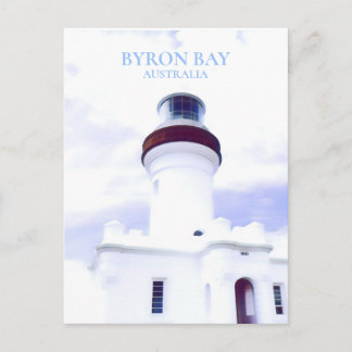 Byron bay lighthouse town NSW Australia Postcard
