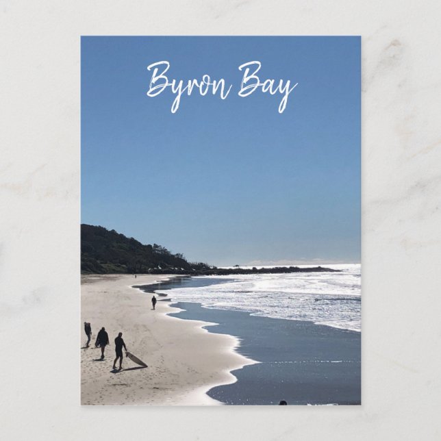 byron bay surfing postcard (Front)