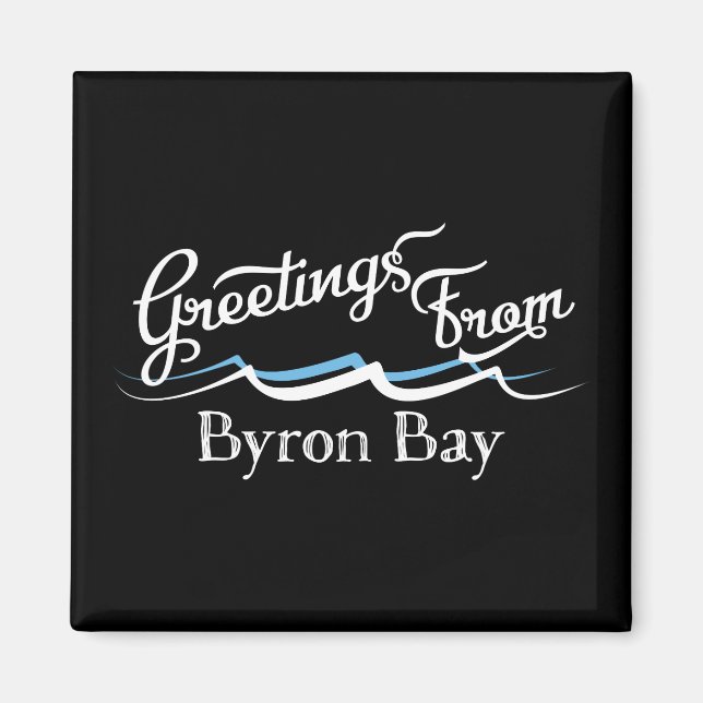 Byron Bay Water Waves Magnet (Front)