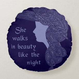 Byron's Lady Round Cushion