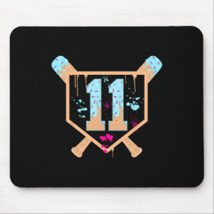 Bysebyll 11 Year Old Ice Cream Drip 11th Birthday Mouse Mat