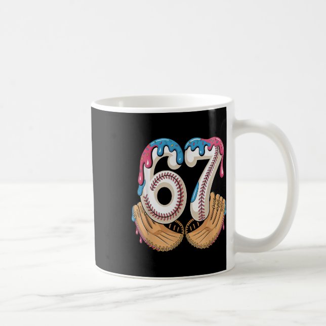 Bysebyll 67 - Ice Cream Drip 67 Meme Funny Player  Coffee Mug (Right)