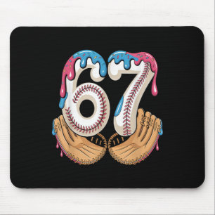 Bysebyll 67 - Ice Cream Drip 67 Meme Funny Player Mouse Mat