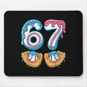 Bysebyll 67 - Ice Cream Drip 67 Meme Funny Player  Mouse Mat