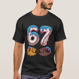 Bysebyll 67 - Ice Cream Drip 67 Meme Funny Player  T-Shirt